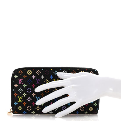 Louis Vuitton Monogram Multicolor Zippy Wallet Black 2 of 10