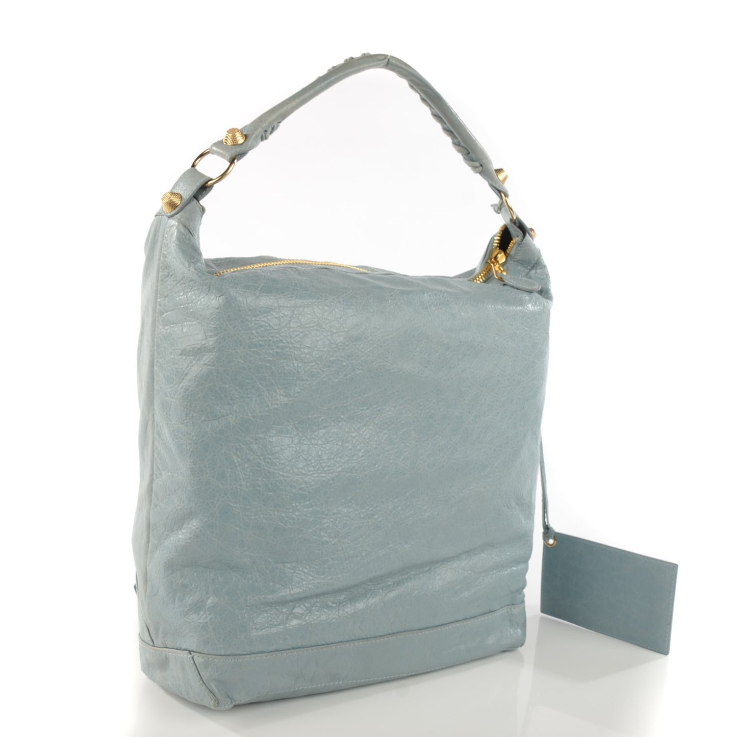 Agneau Giant 12 Gold Hardware Day Hobo Bleu Acier Ciel