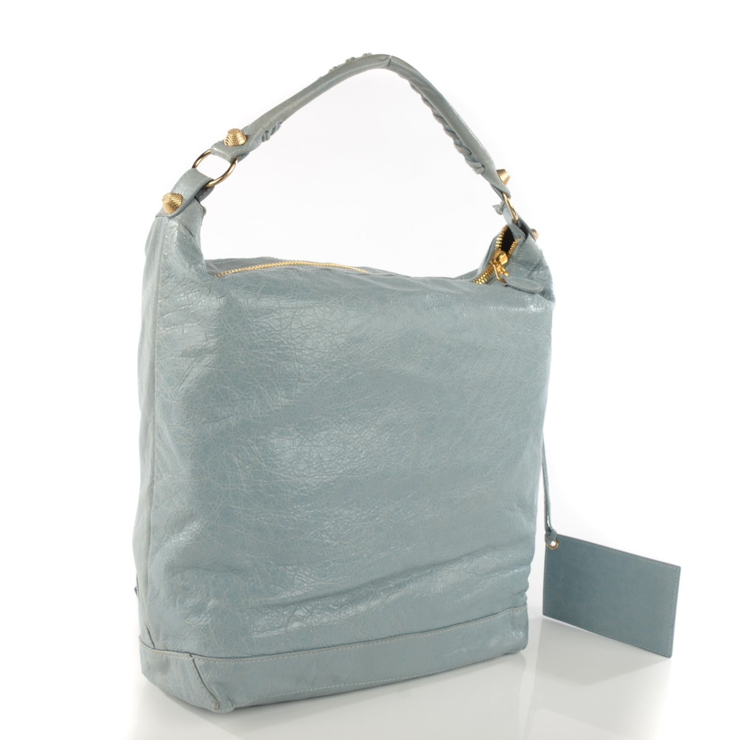 Balenciaga Agneau Giant 12 Gold Hardware Day Hobo Bleu Acier Ciel 3 of 9