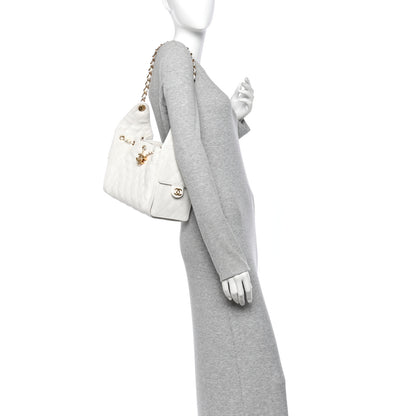 Chanel Caviar Quilted Small Chanel 25 Handbag White 2 of 10