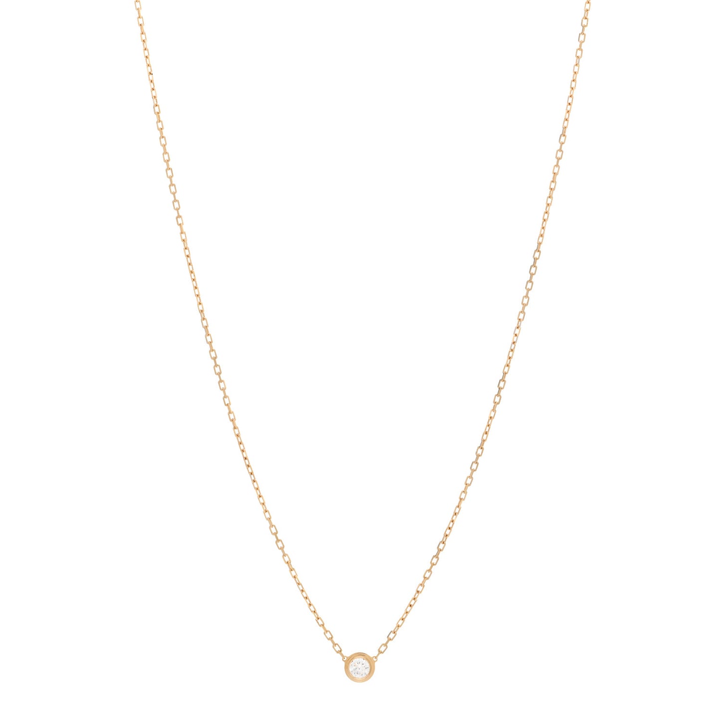 18K Yellow Gold Diamond LM D'Amour Pendant Necklace