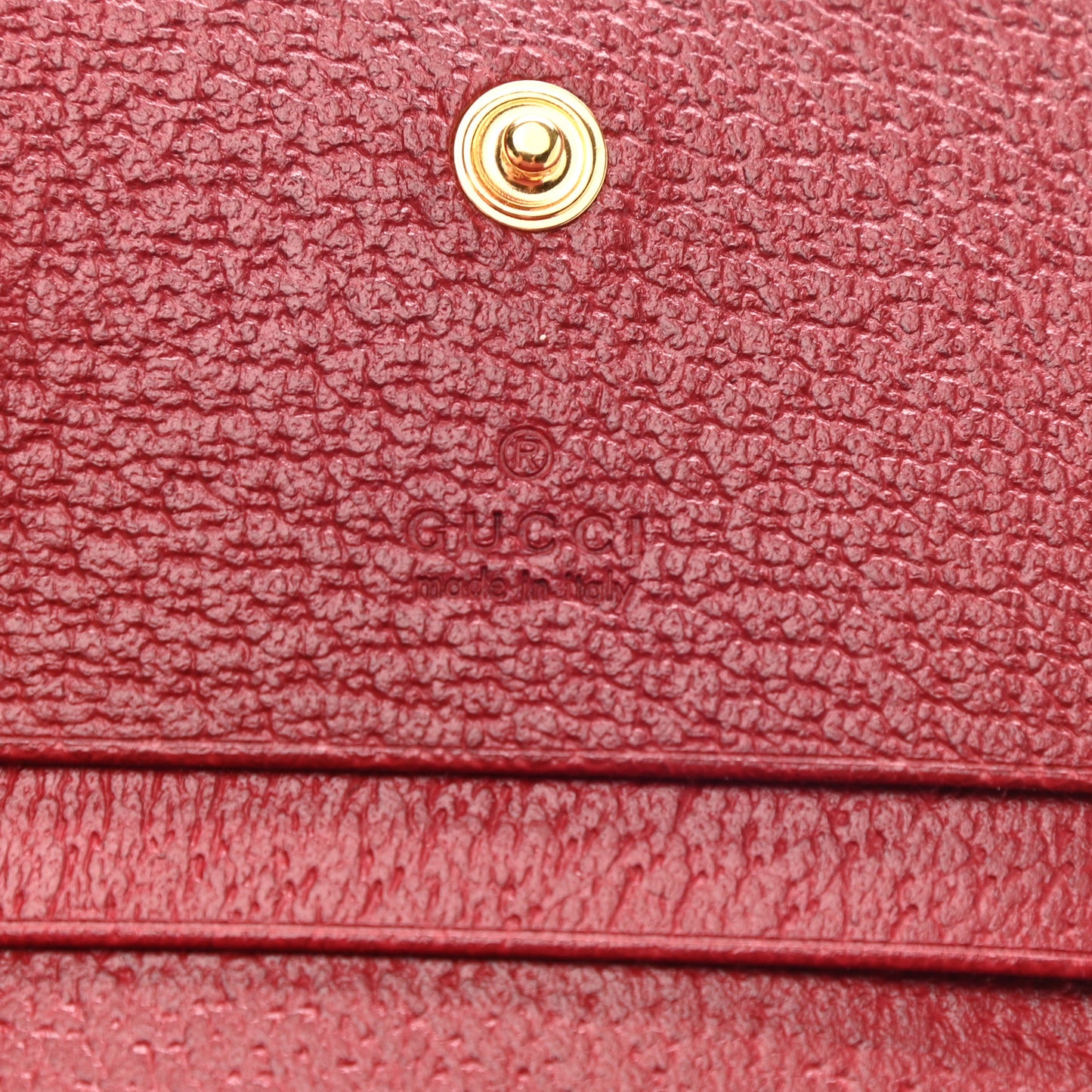 GG Supreme Monogram Flora Web Ophidia Card Case Red