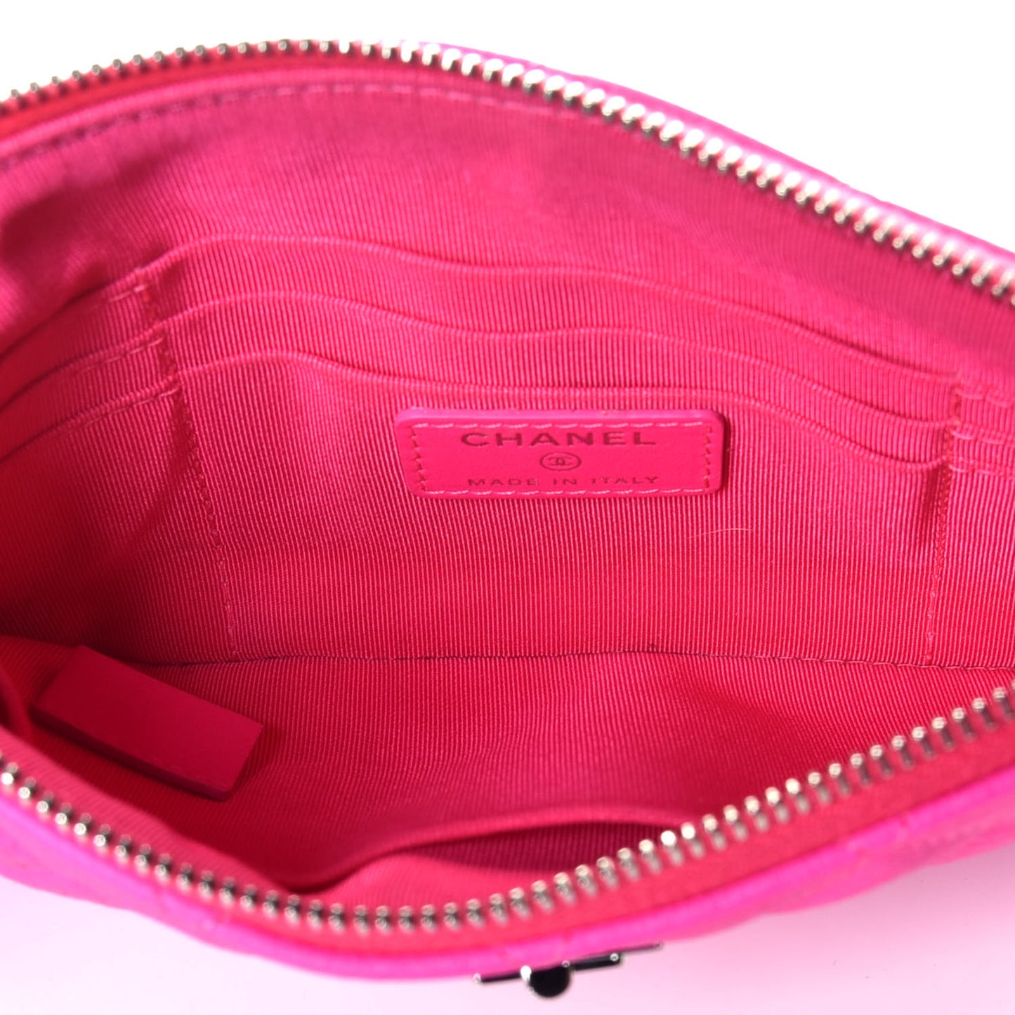 Goatskin Quilted Medium Reissue Cosmetic Case Pink