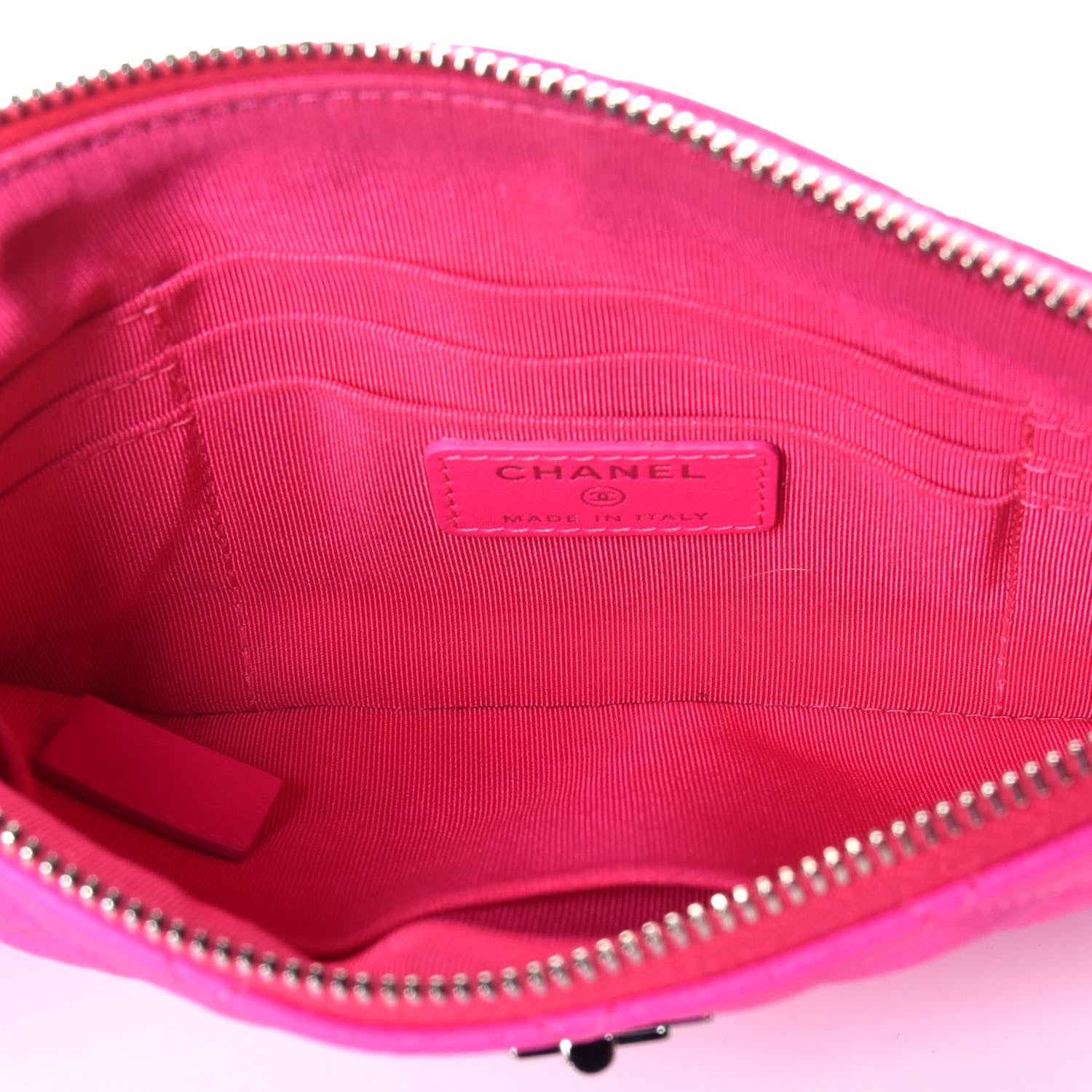 Chanel Goatskin Quilted Medium Reissue Cosmetic Case Pink 5 of 11