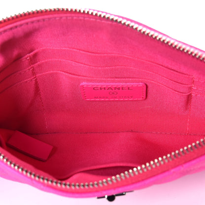 Chanel Goatskin Quilted Medium Reissue Cosmetic Case Pink 5 of 11