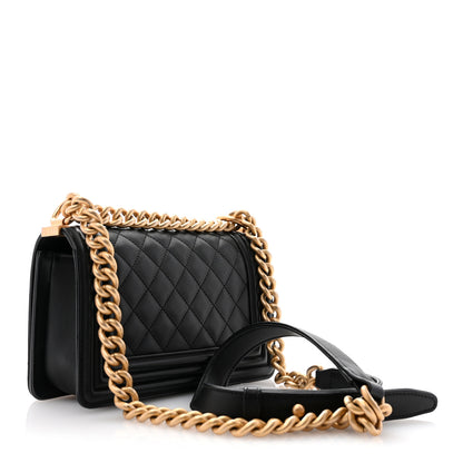 Chanel Calfskin Quilted Small Boy Flap Black 3 of 11