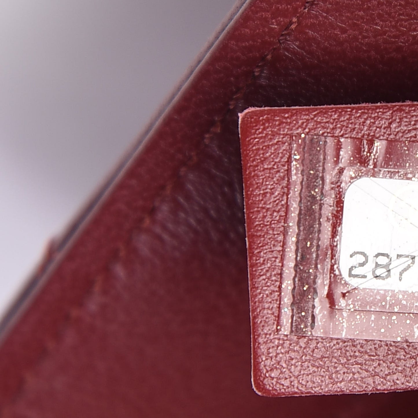 Lambskin Quilted CC Flap Bag Burgundy