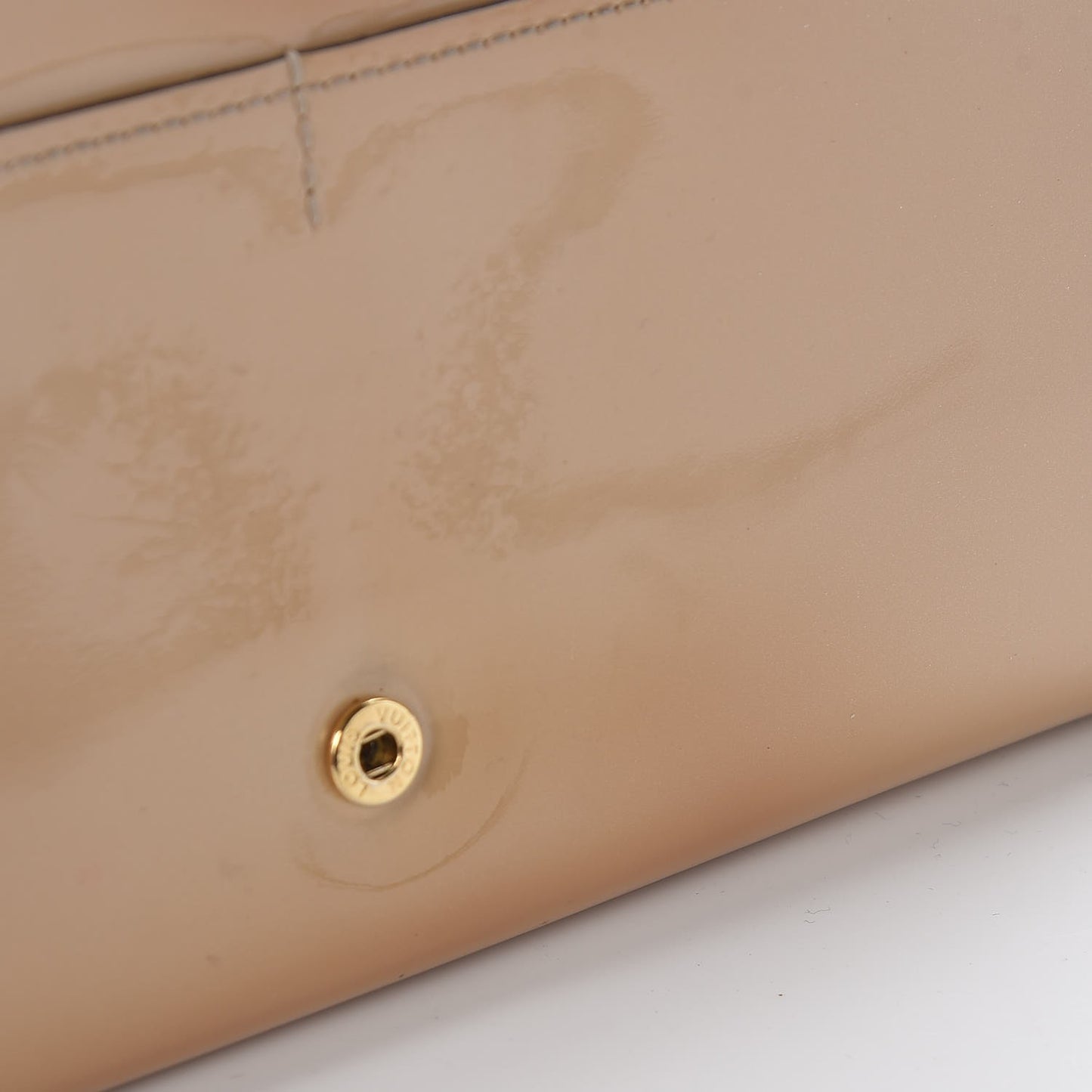 Patent Louise Clutch Nude