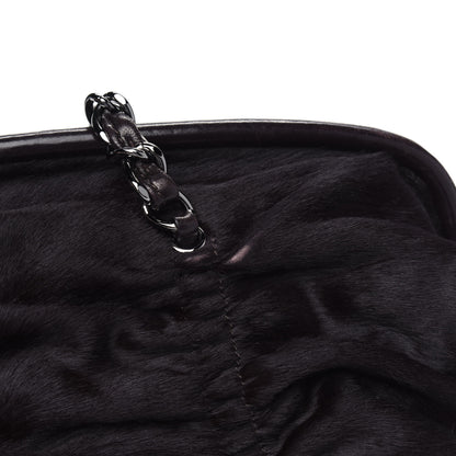 Chanel Pony Hair Sharpei Frame Tote Dark Brown 6 of 6