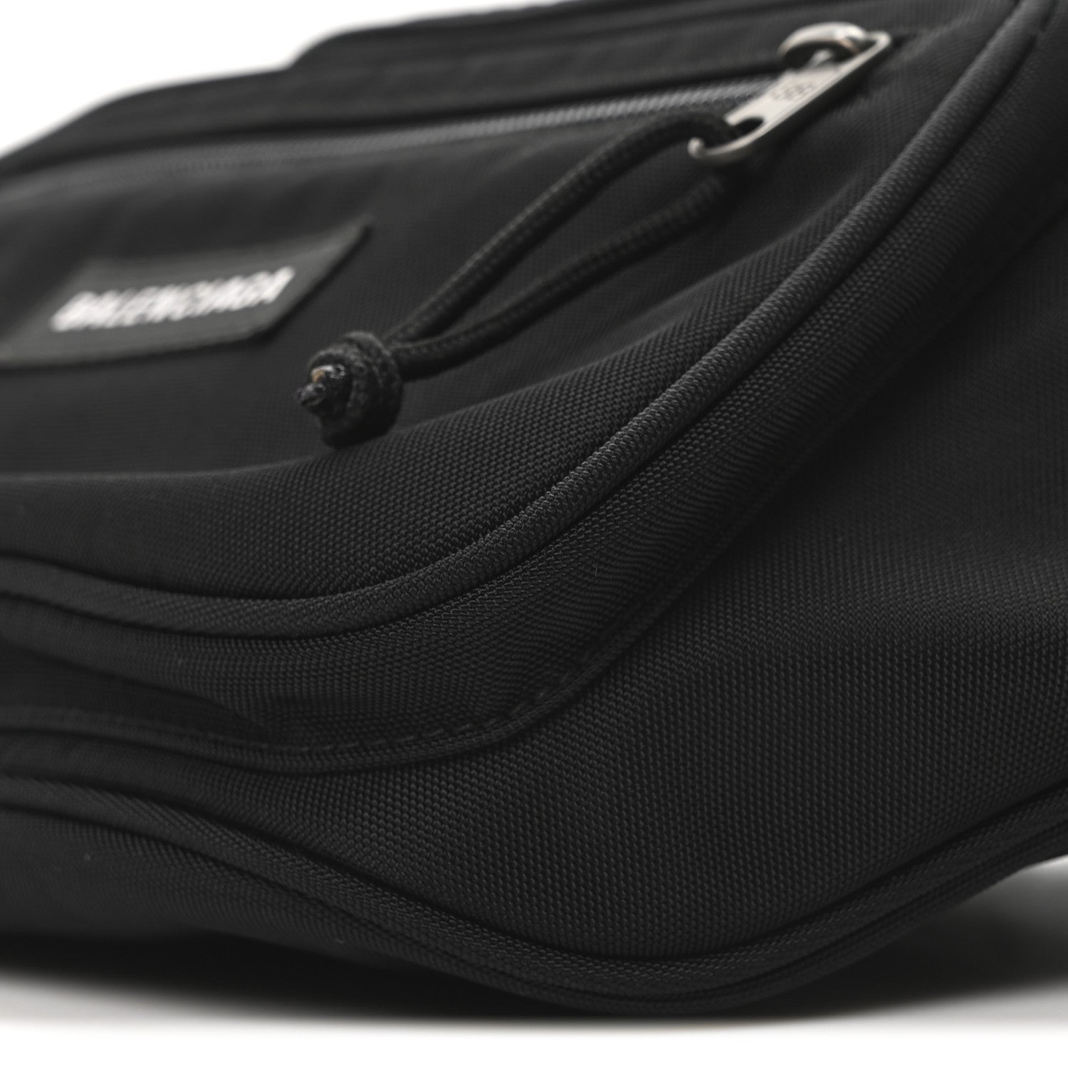 Balenciaga Nylon Canvas Logo Explorer Beltpack Black White 10 of 10