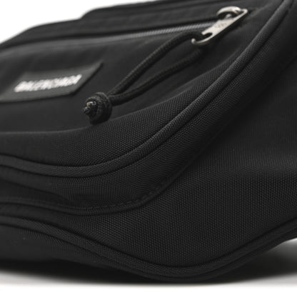 Balenciaga Nylon Canvas Logo Explorer Beltpack Black White 10 of 10