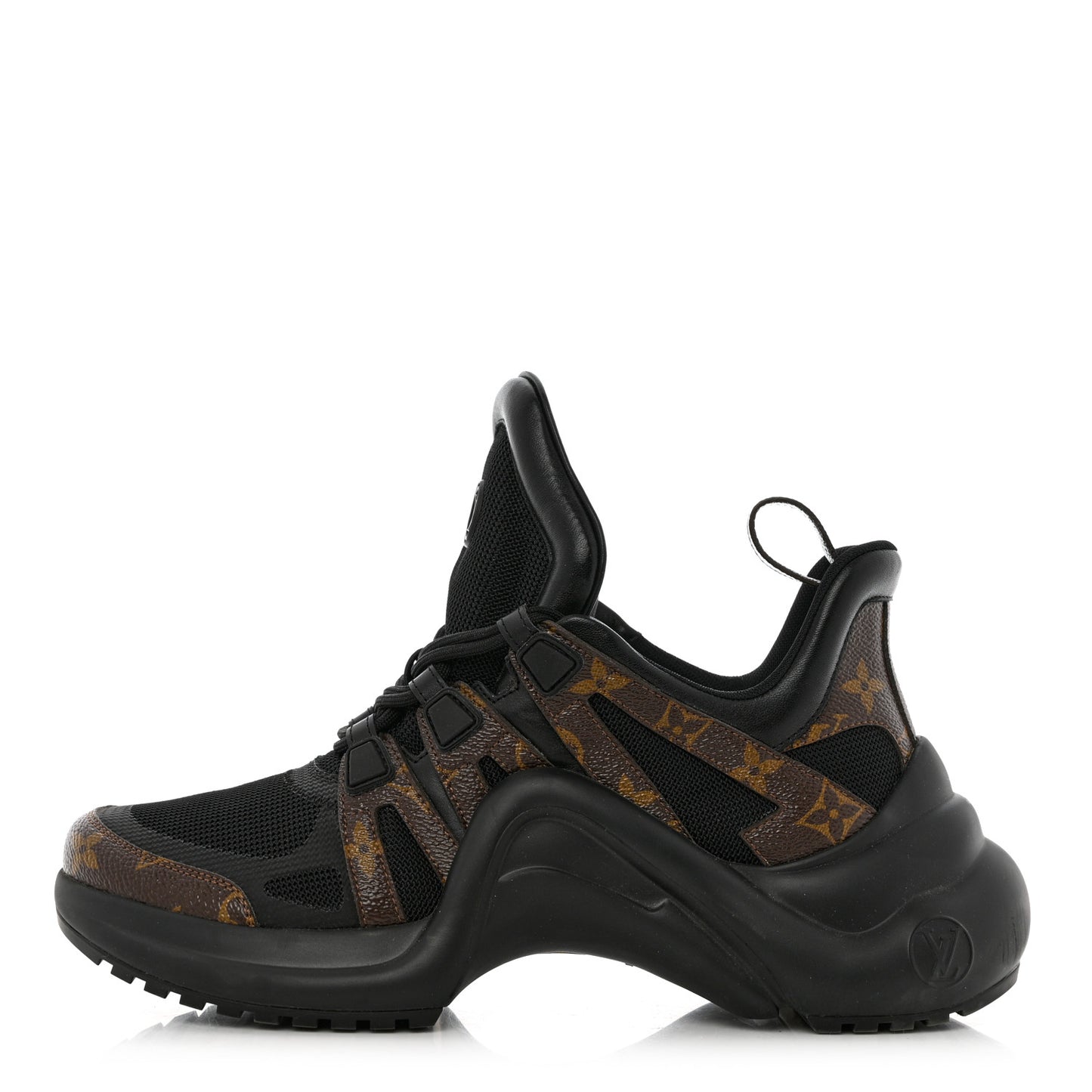 Calfskin Patent Monogram LV Archlight Sneakers 41 Black
