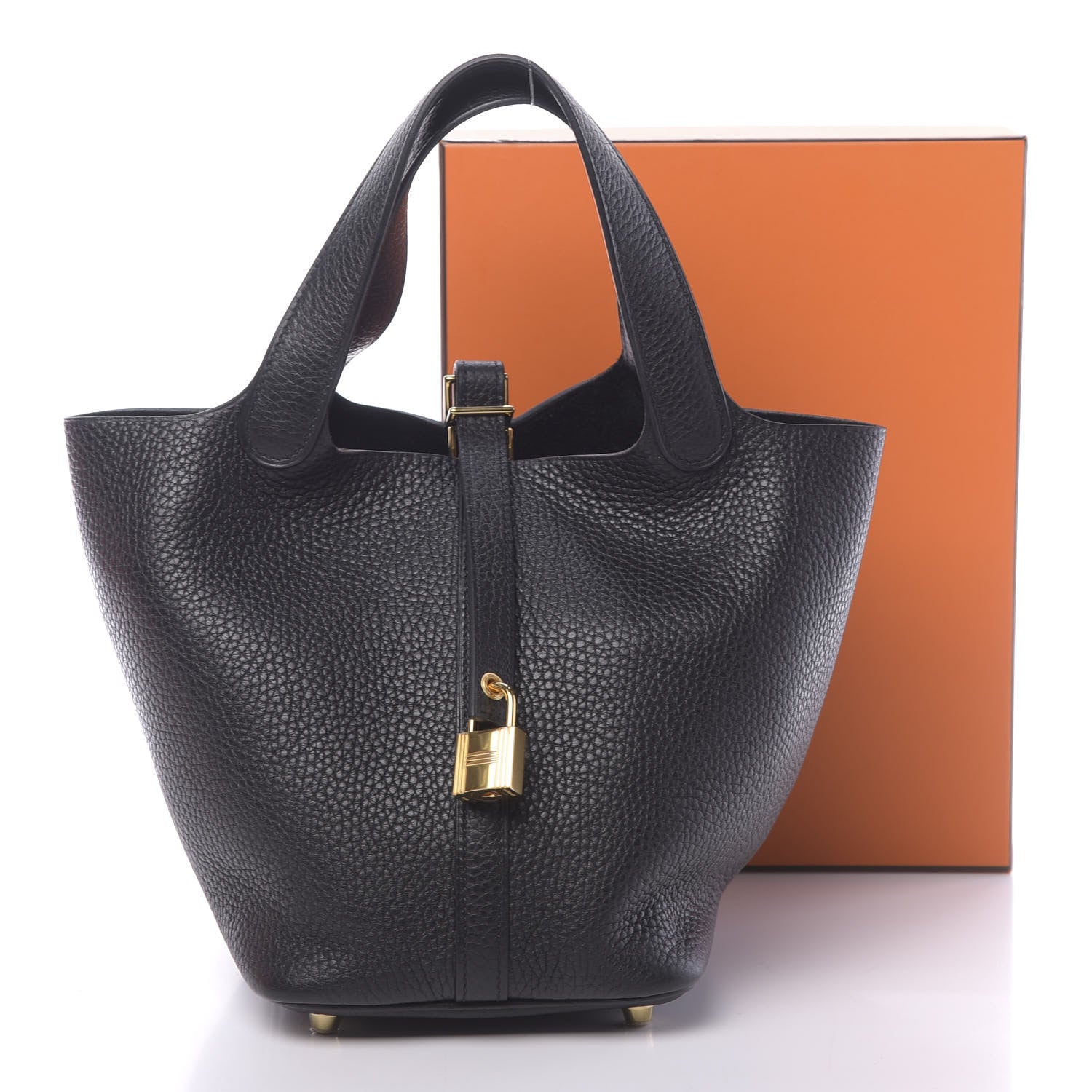 Hermes Taurillon Clemence Picotin Lock 18 PM Black 11 of 11