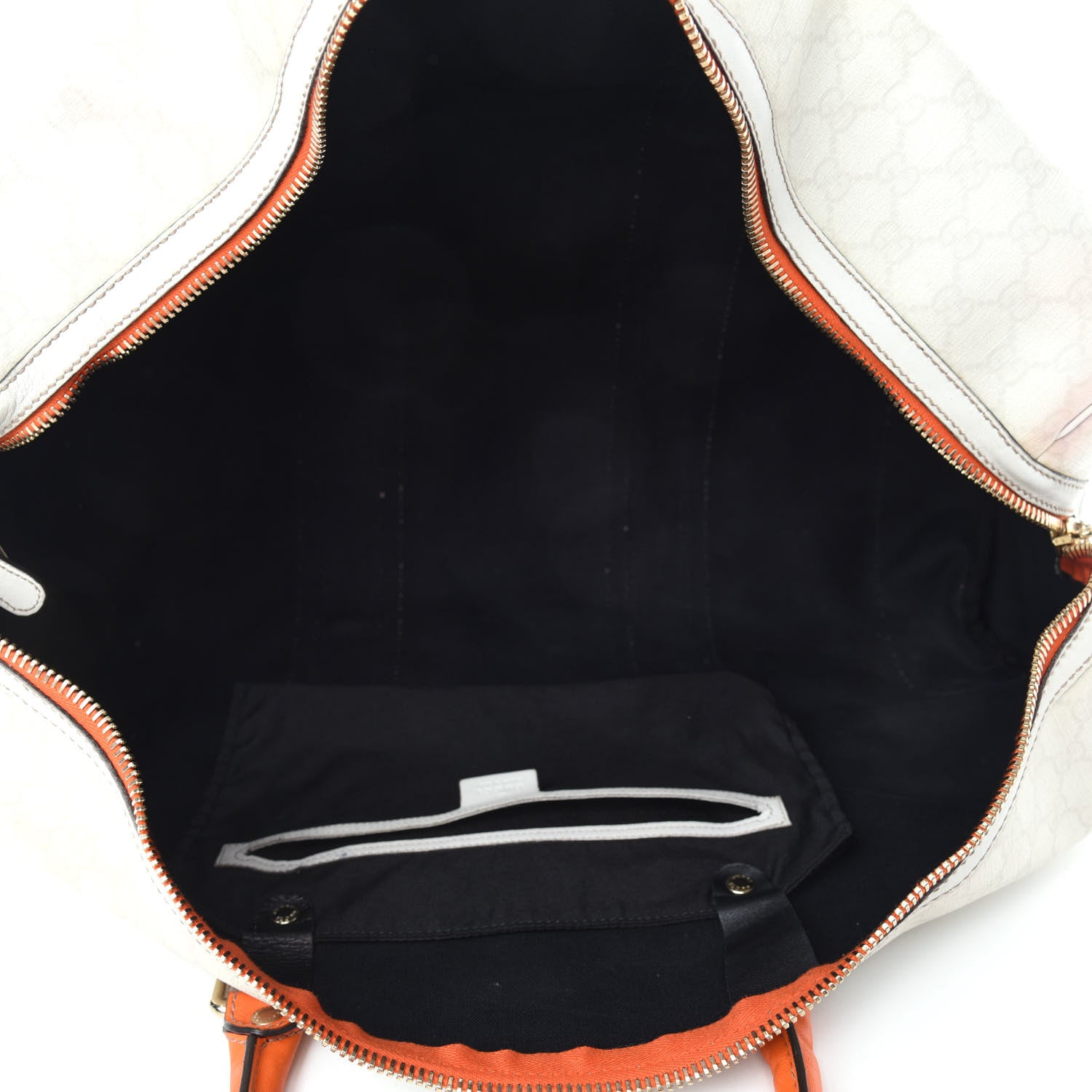 Gucci GG Plus Monogram Large Web Carry On Duffle Bag White 4 of 18