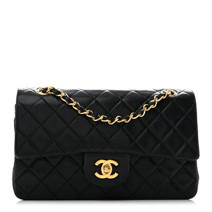 Chanel Lambskin Quilted Small Double Flap Black 1 of 13