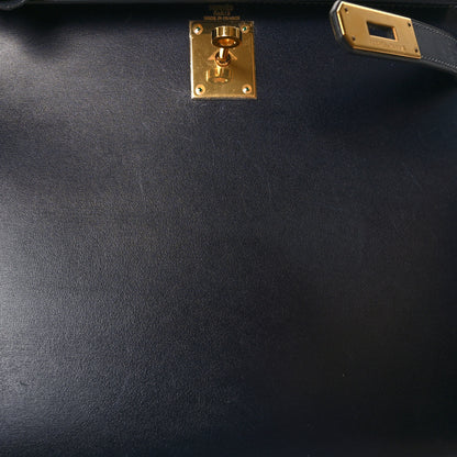Hermes Box Kelly Sellier 28 Bleu Marine 18 of 18