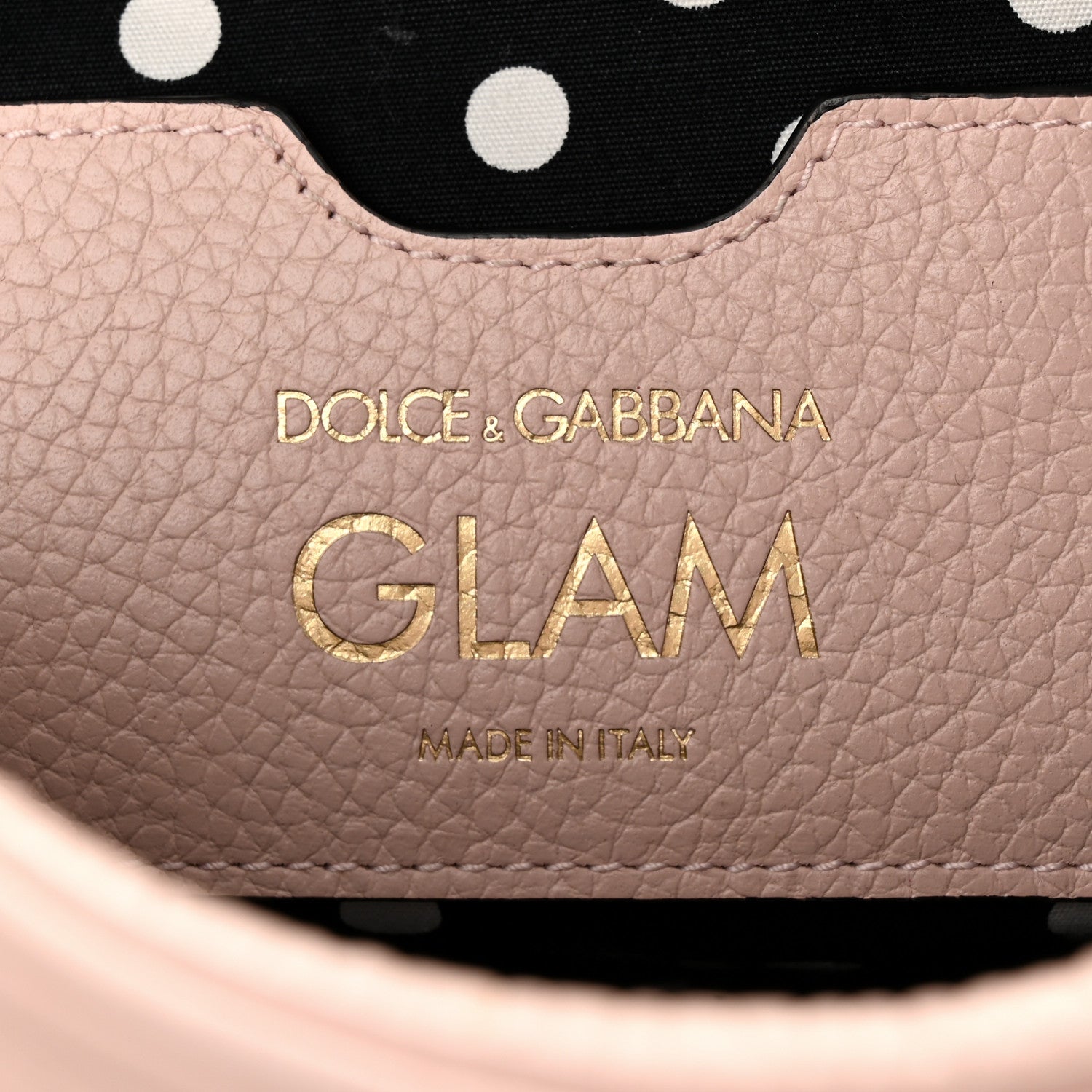 Dolce & Gabbana Calfskin Pom Pom Glam Crossbody Pink 6 of 9