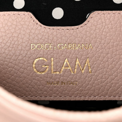 Dolce & Gabbana Calfskin Pom Pom Glam Crossbody Pink 6 of 9