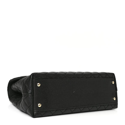 Chanel Caviar Quilted Medium Coco Handle Flap Black 4 of 11