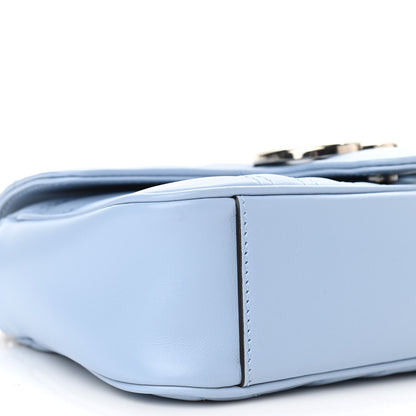 Gucci Calfskin Matelasse Mini GG Marmont Shoulder Bag Porcelain Light Blue 9 of 10