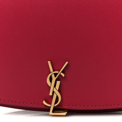 Saint Laurent Box Calfskin Mini Voltaire Shoulder Bag Burgundy 9 of 11