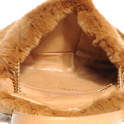 Chanel Rabbit Fur Flap Brown 5 of 7