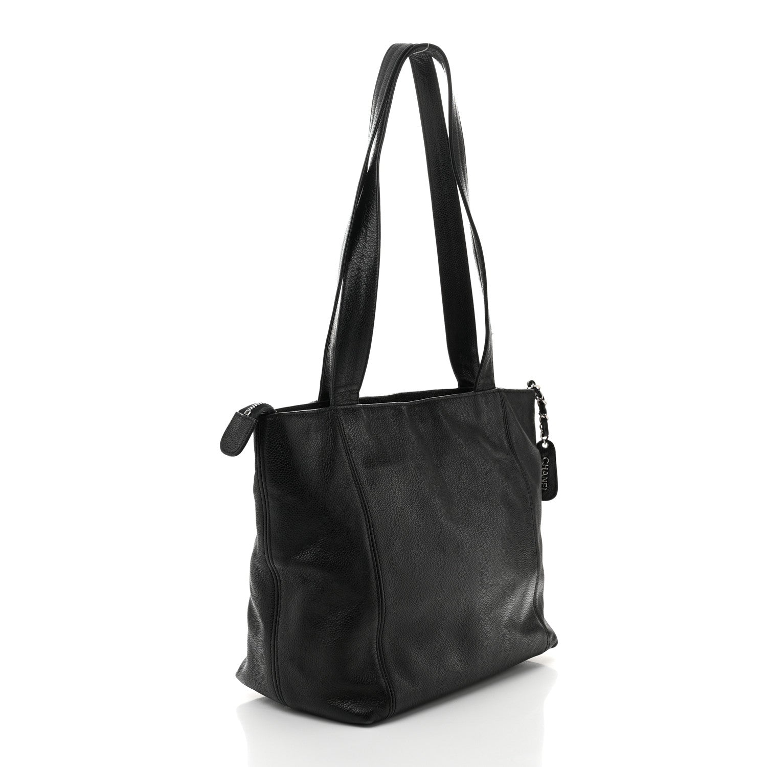 Chanel Caviar CC Shopper Tote Black 3 of 12