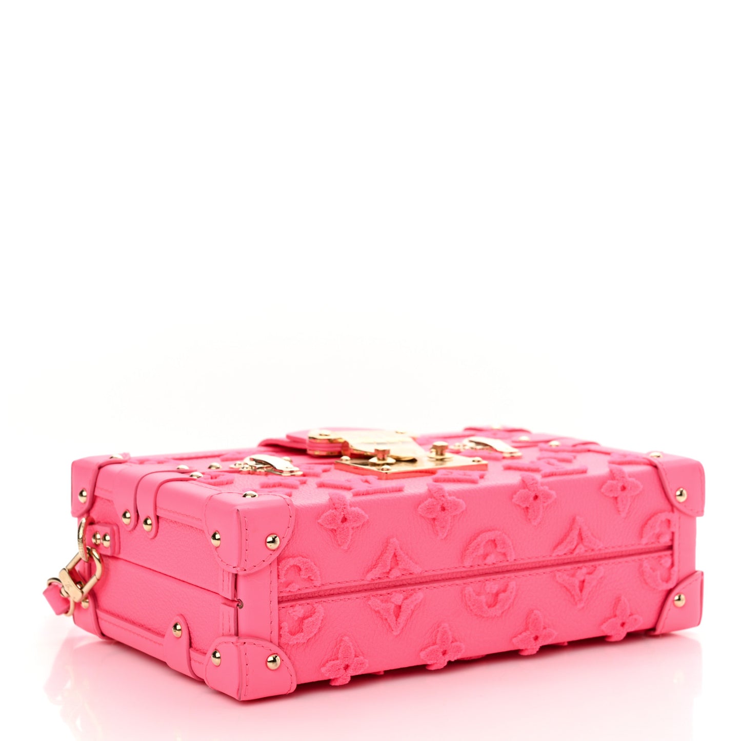 Monogram Tuffetage Petite Malle Rose Fluo