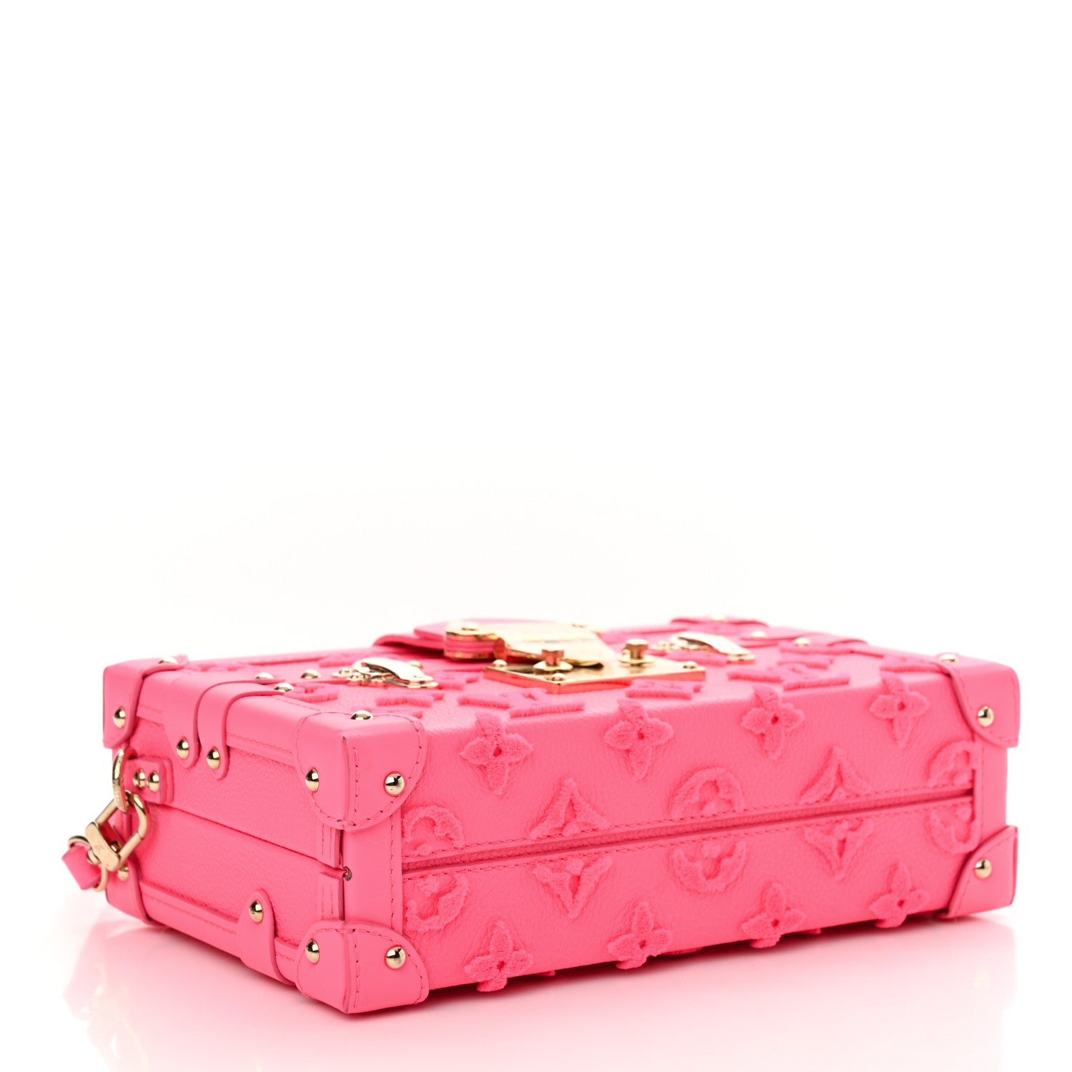 Louis Vuitton Monogram Tuffetage Petite Malle Rose Fluo 4 of 13