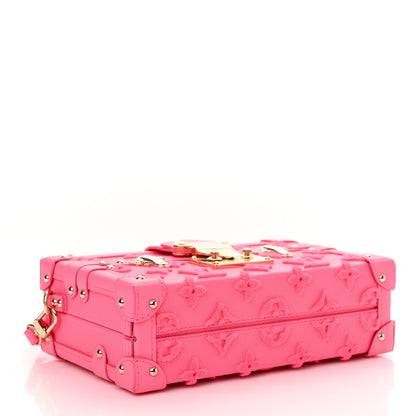 Louis Vuitton Monogram Tuffetage Petite Malle Rose Fluo 4 of 13
