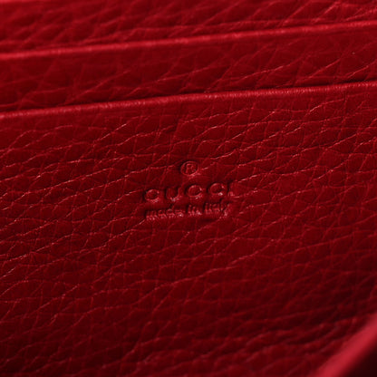Gucci Calfskin GG Marmont Chain Wallet Vulcanic Red 6 of 11