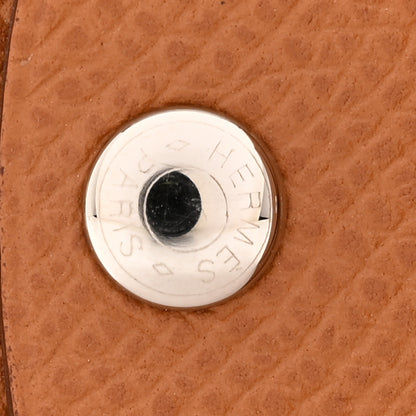 Hermes Epsom Calvi Duo Card Case Gold 8 of 10