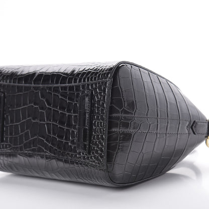 Givenchy Calfskin Crocodile Embossed Small Antigona Black 7 of 11