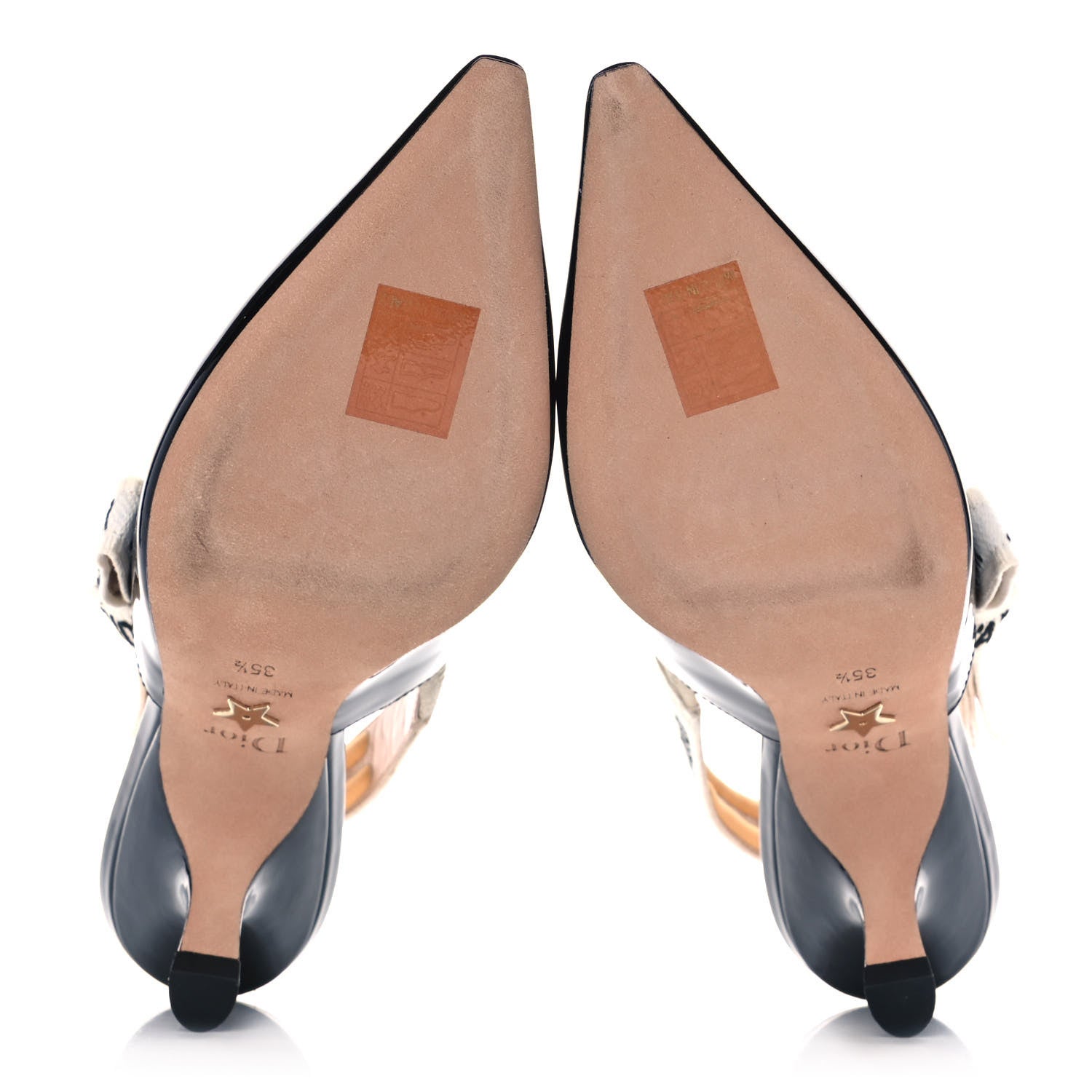 Christian Dior Patent Ribbon J'Adior Slingback 65mm Pumps 35.5 Black 5 of 10