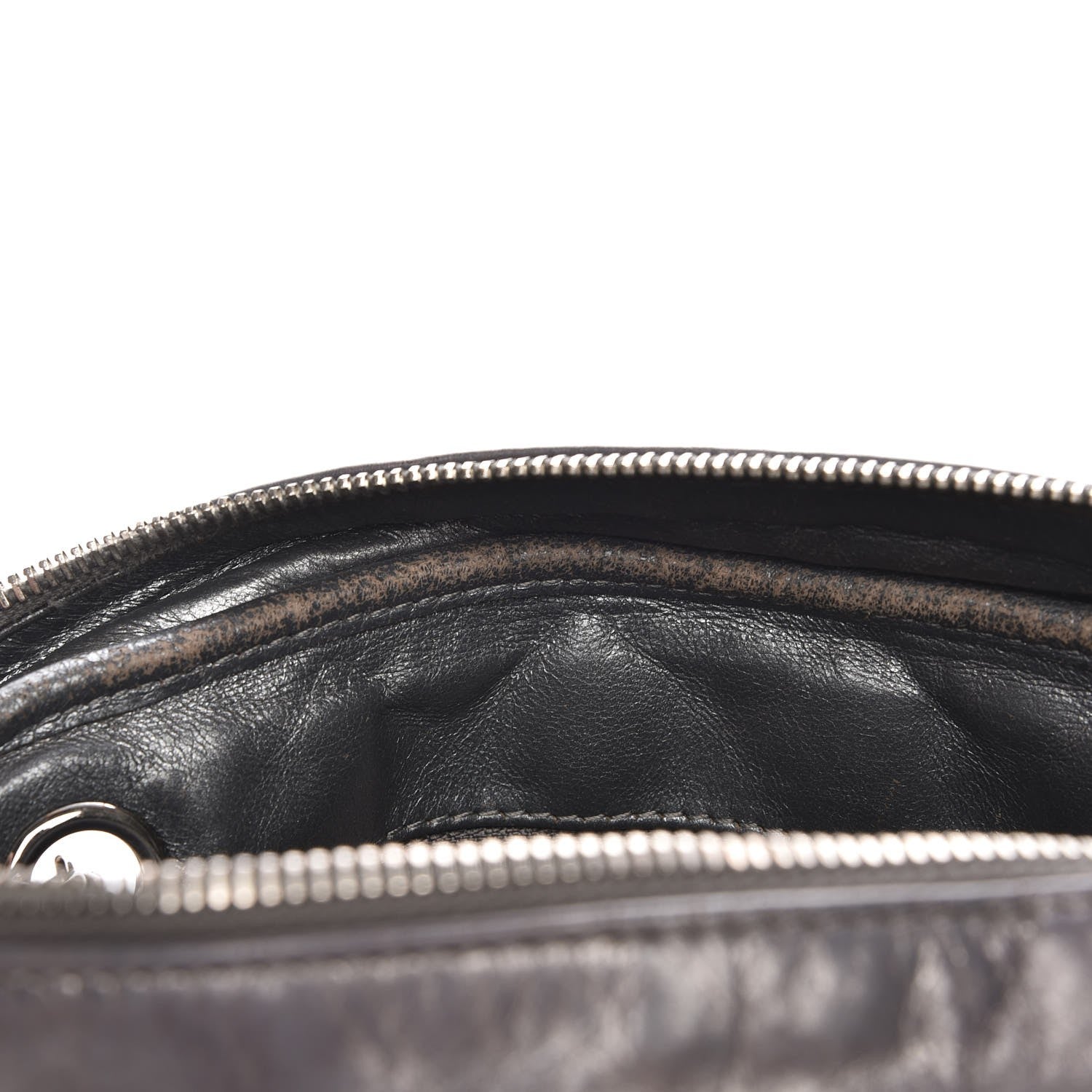 Chanel Metallic Aged Calfskin Quilted Medium Reissue Camera Case Dark Silver 8 of 10