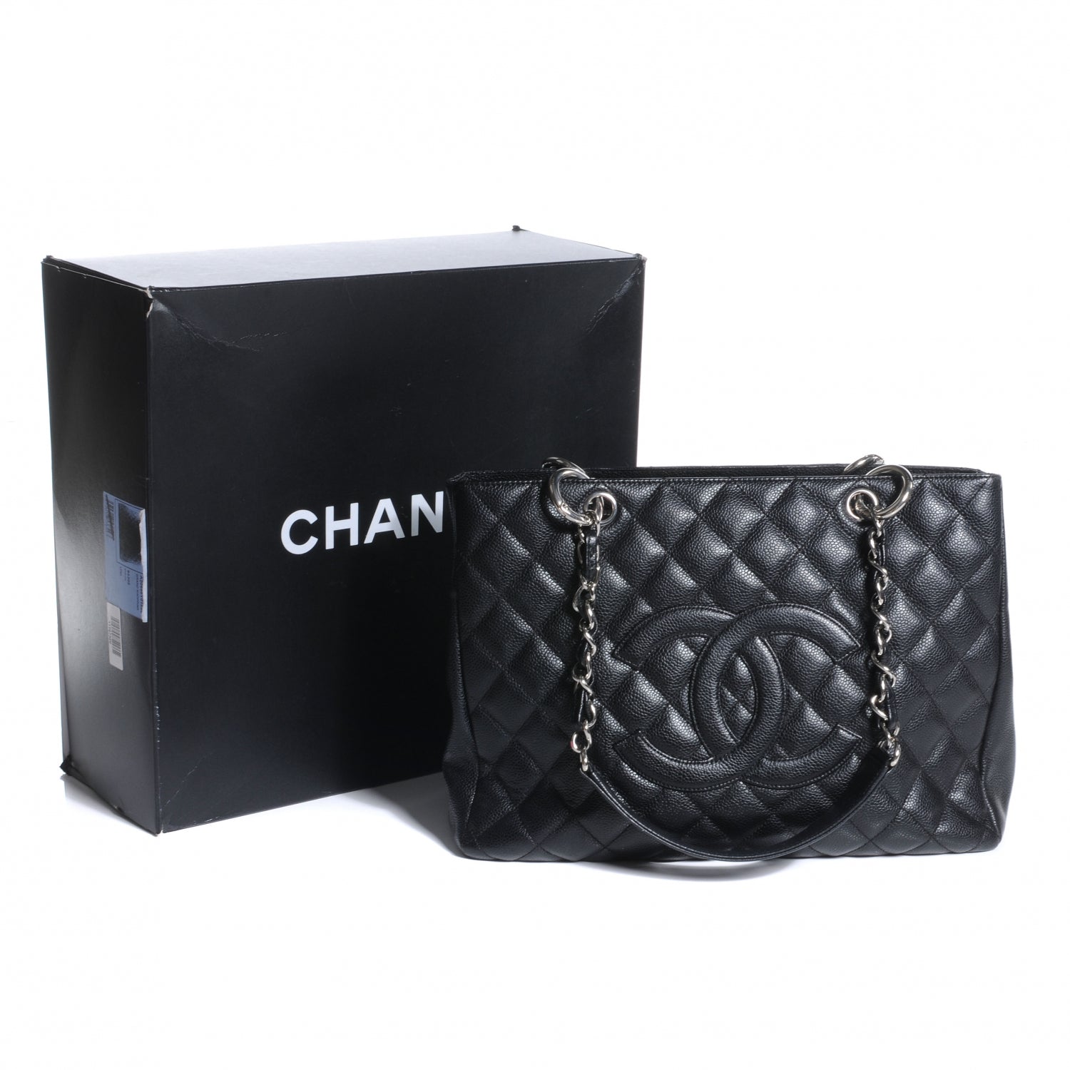 Chanel Caviar Grand Shopping Tote GST Black 9 of 9