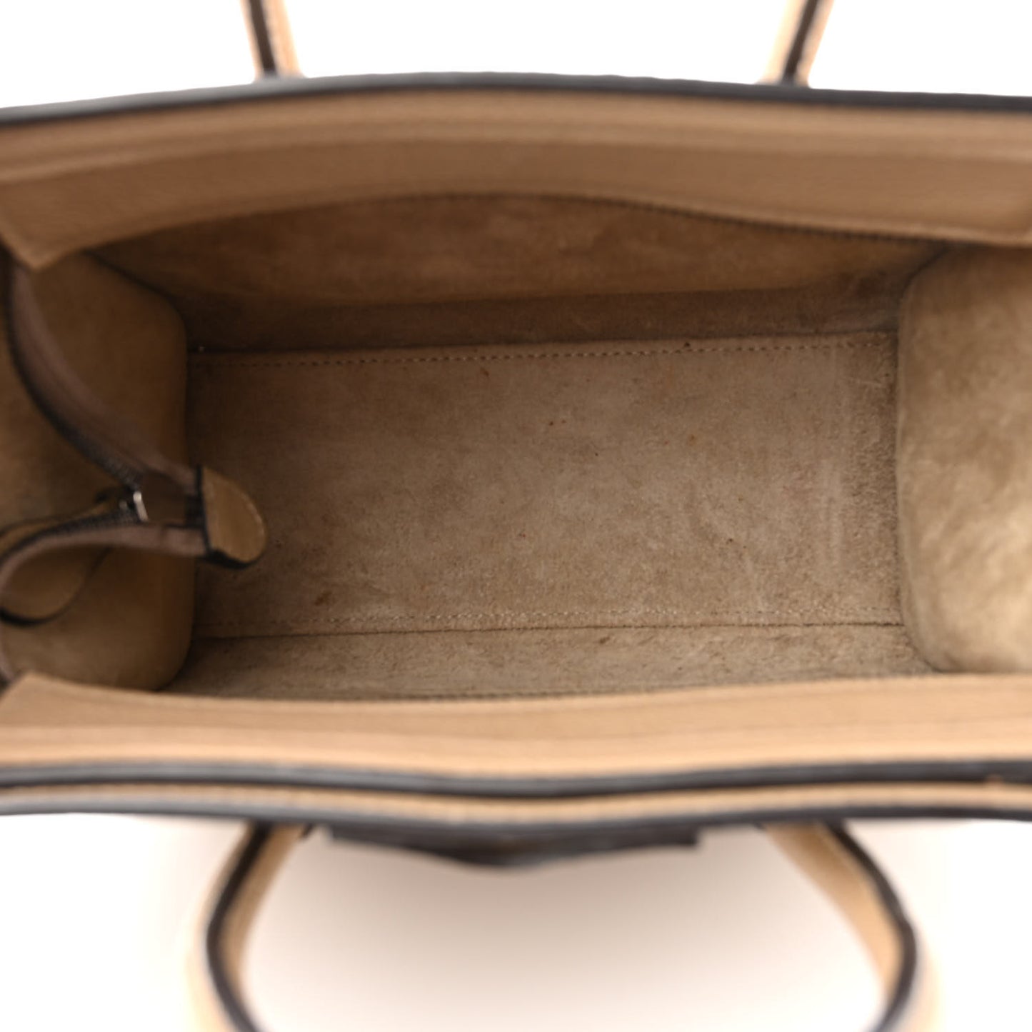 Drummed Calfskin Nano Luggage Dune