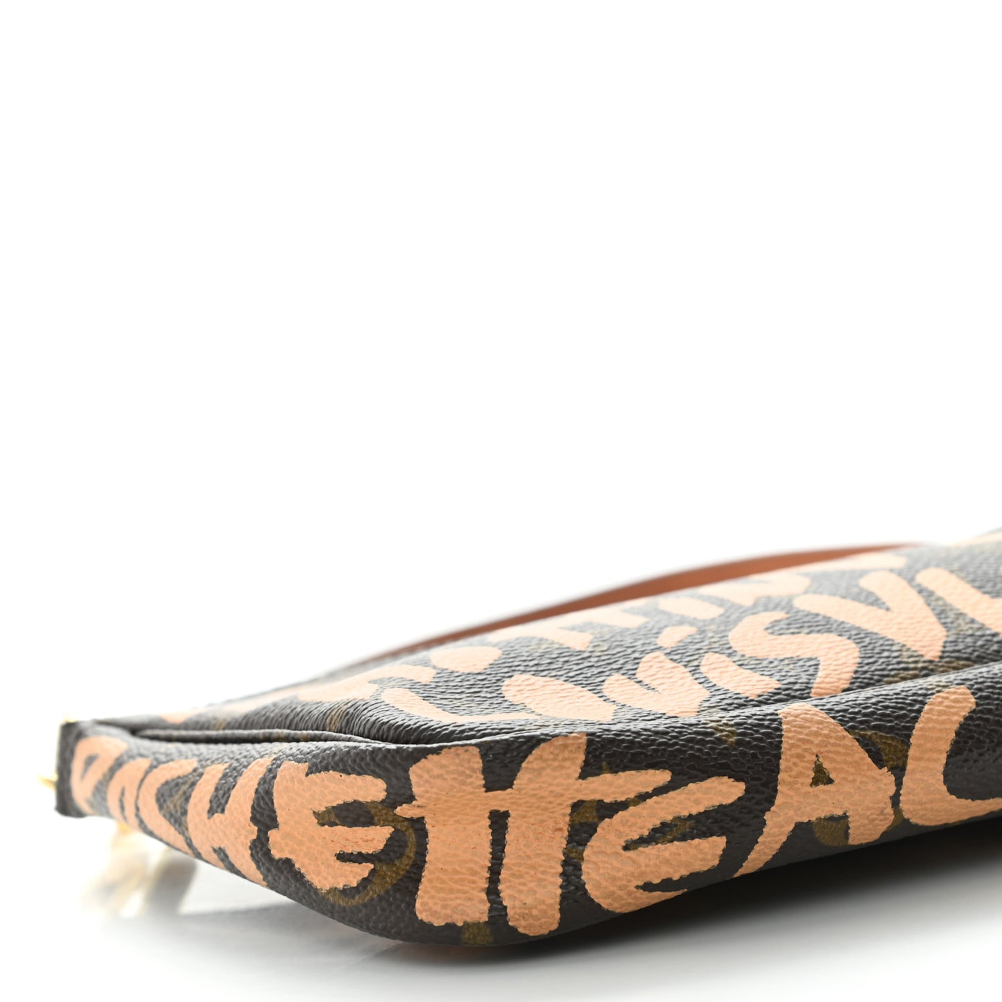 Monogram Graffiti Pochette Accessories Peach