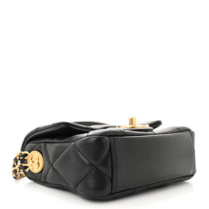 Chanel Caviar Quilted Mini Twist Your Buttons Flap Black 4 of 11