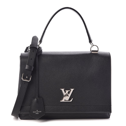 Louis Vuitton Soft Calfskin Lockme II Top Handle Black 1 of 9