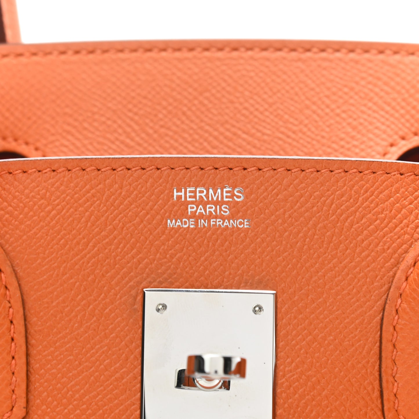 Epsom Birkin 30 Orange