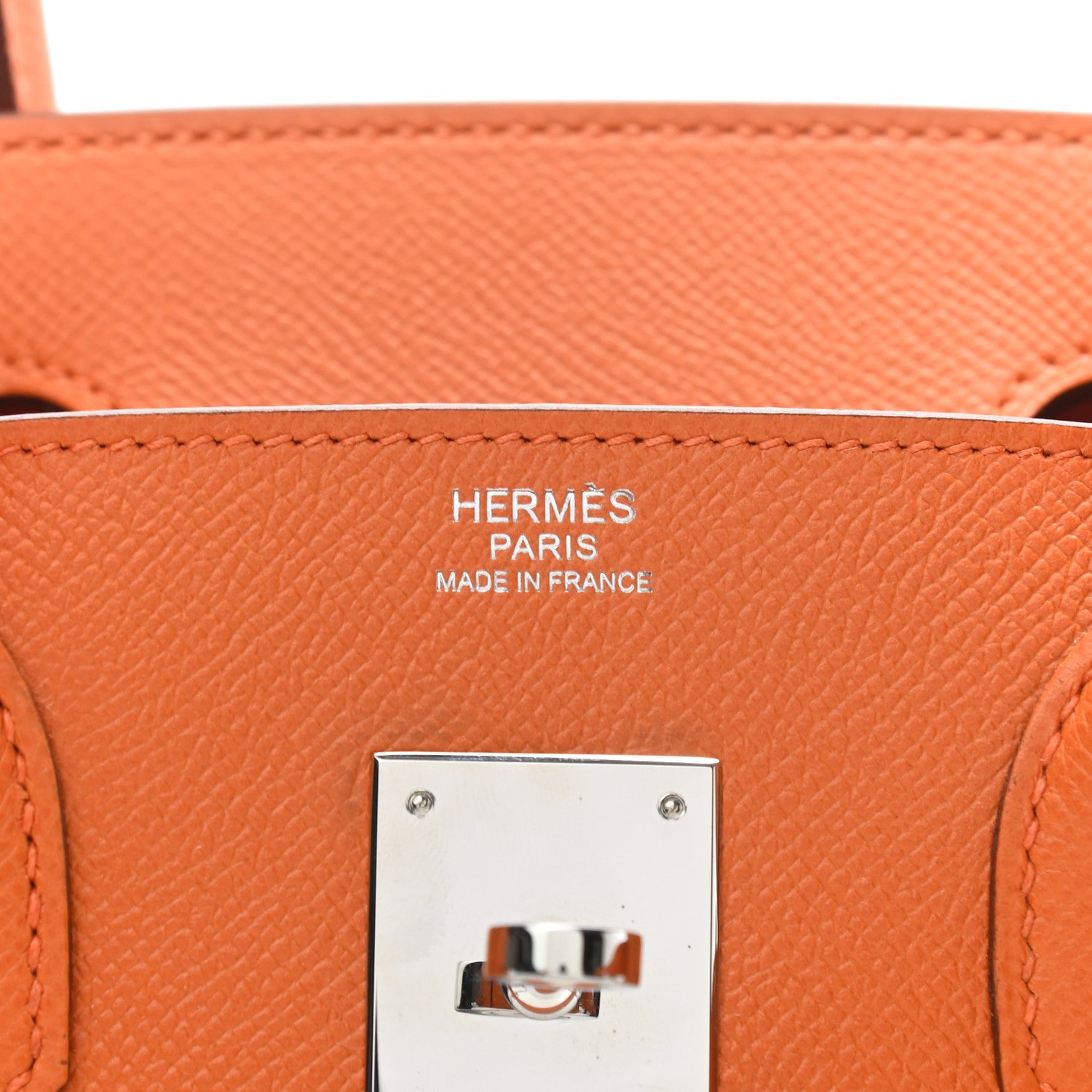 Hermes Epsom Birkin 30 Orange 6 of 10