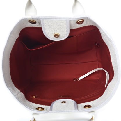 Chanel Lurex Boucle Medium Deauville Tote White 5 of 8