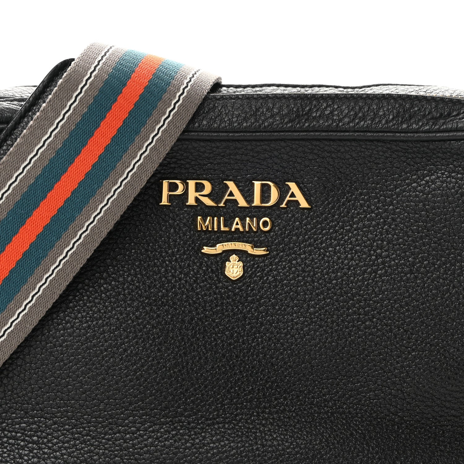 Prada Vitello Daino Medium Double Zip Shoulder Bag Black 8 of 10