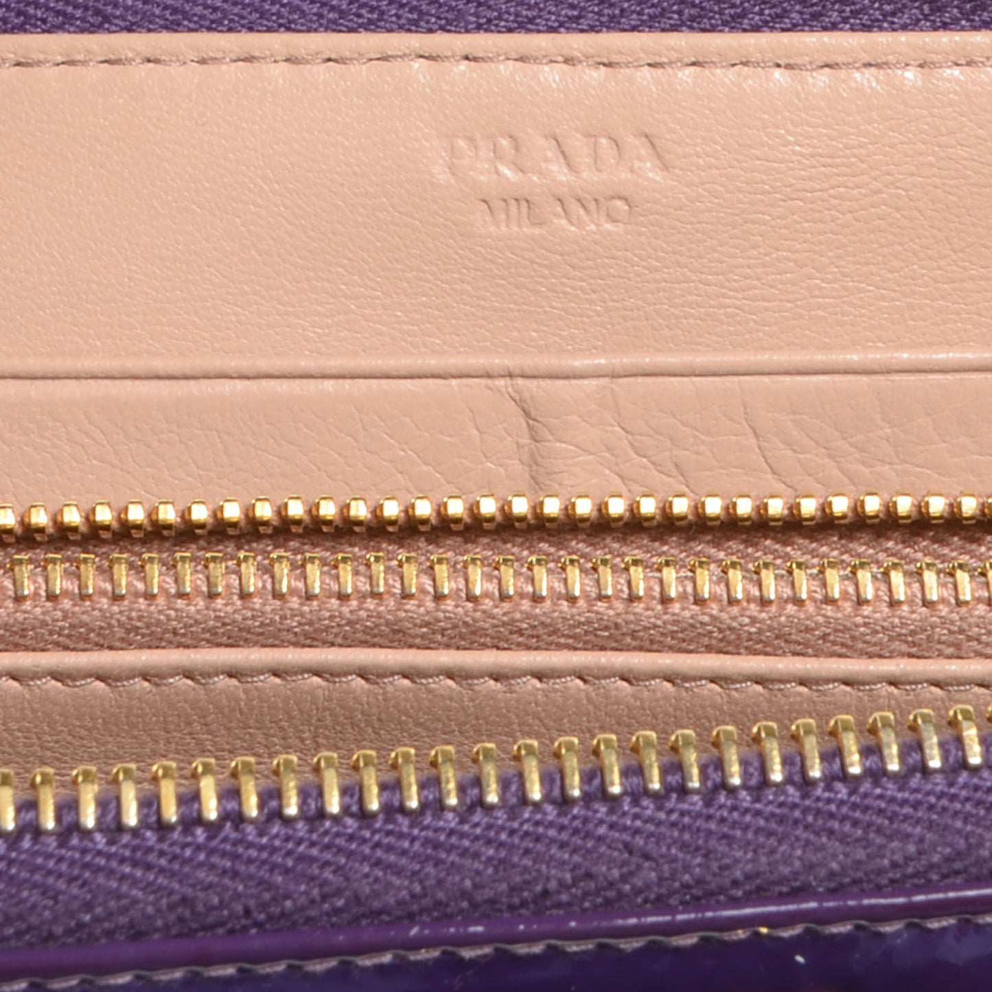 Vernice Zip Around Wallet Purple Ciclamino