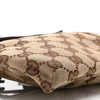 Gucci GG Monogram Double Pocket Belt Bag Dark Brown 9 of 10