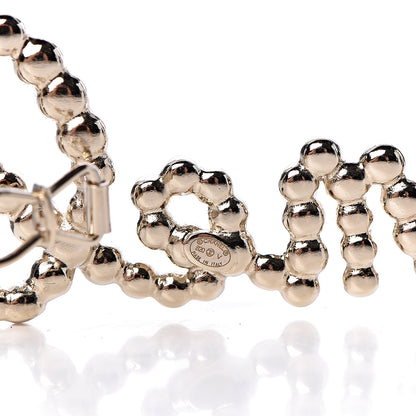 Chanel Metal Glass Swirling Pearls Hair Clip Gold 4 of 5
