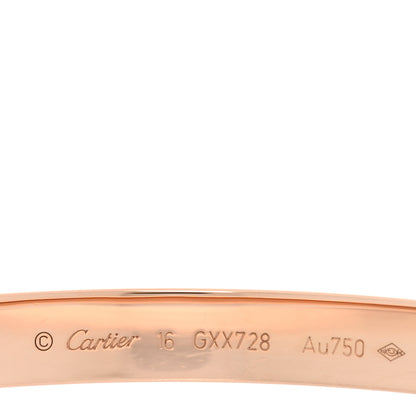 Cartier 18K Pink Gold LOVE Bracelet 16 3 of 6