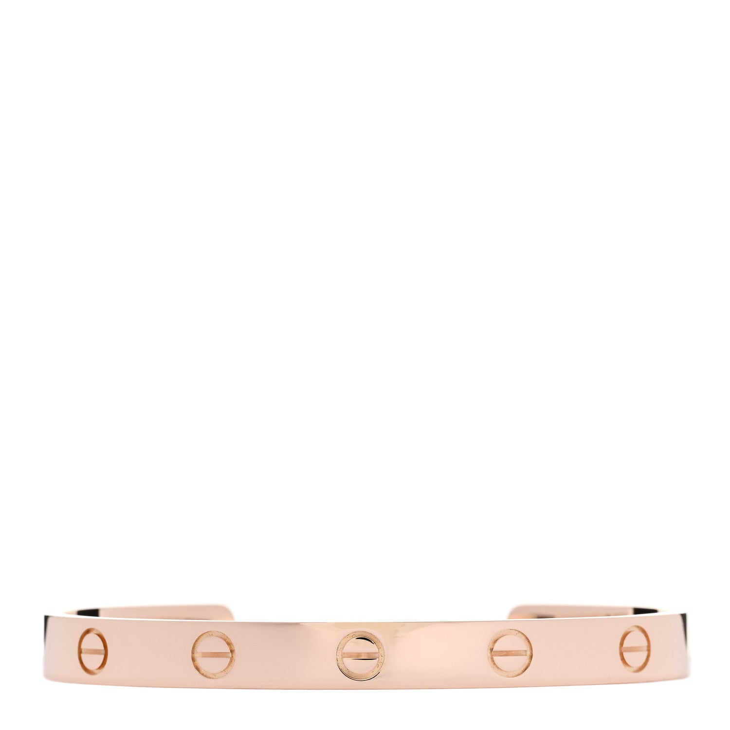 Cartier 18K Pink Gold LOVE Cuff Bracelet 17 1 of 3