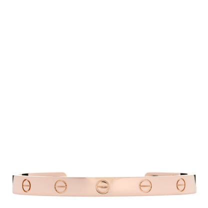 Cartier 18K Pink Gold LOVE Cuff Bracelet 17 1 of 3